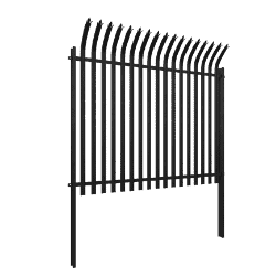 PALISADE FENCING W PALES - CURVED