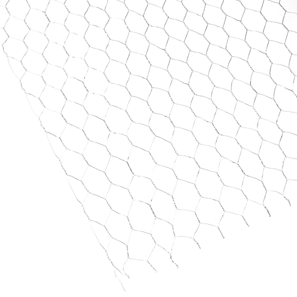 A piece of stucco wire mesh is displayed.